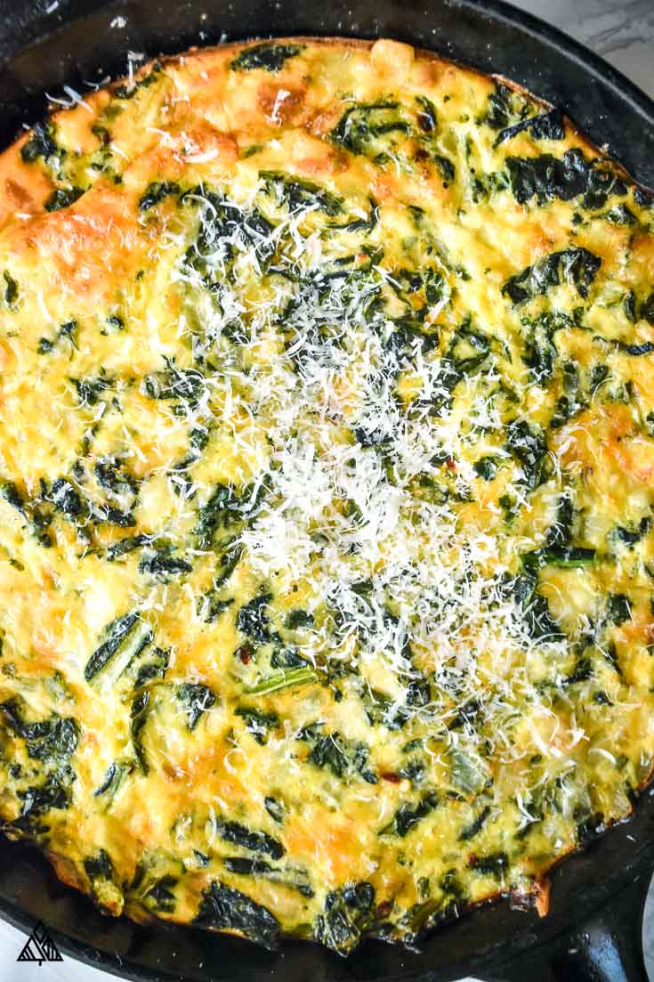 Crustless Spinach Quiche — 15 Minute, Low Carb + DELICIOUS!