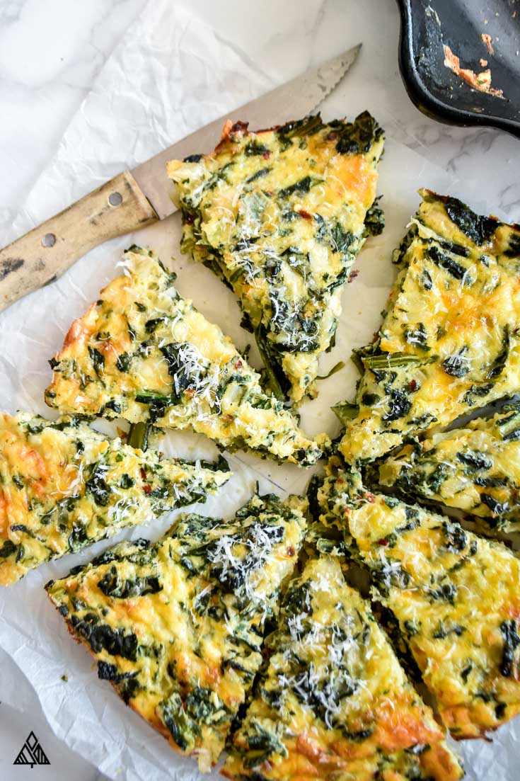 Crustless Spinach Quiche — 15 Minute, Low Carb + DELICIOUS!