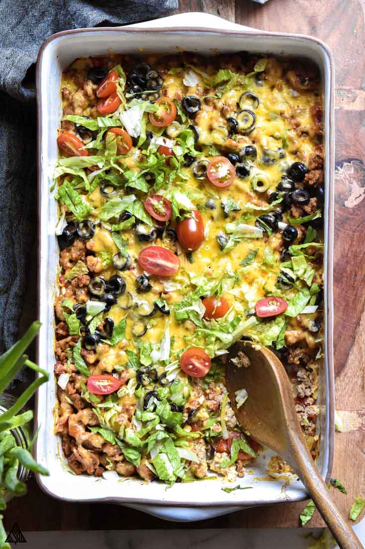Low Carb Taco Casserole (Suuuper Cheesy!) - Keto Diet Foodie