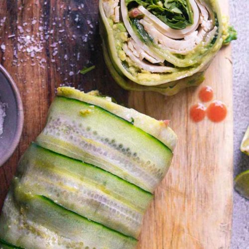 Cucumber Wraps (3g Net Carbs!) - Little Pine Kitchen